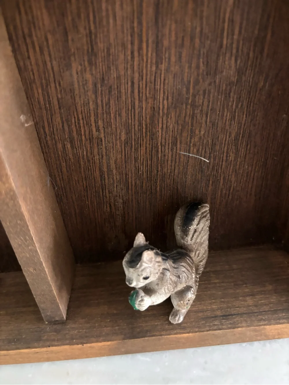 Miniature Wood Cubby Shelf Collectibles